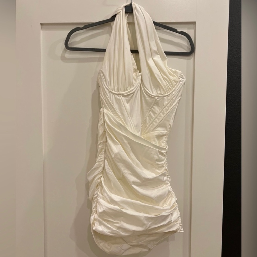 House of Cb white dress